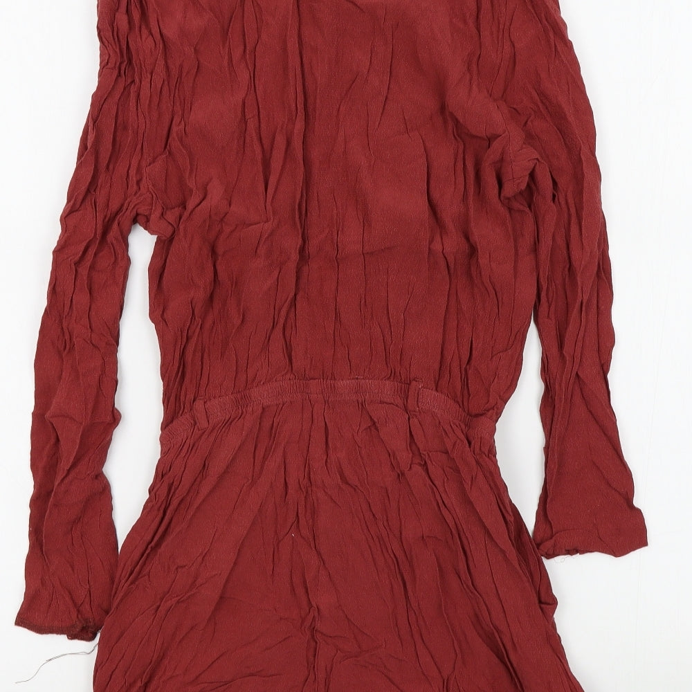 River Island Womens Brown Colourblock Jumpsuit One-Piece Size 10