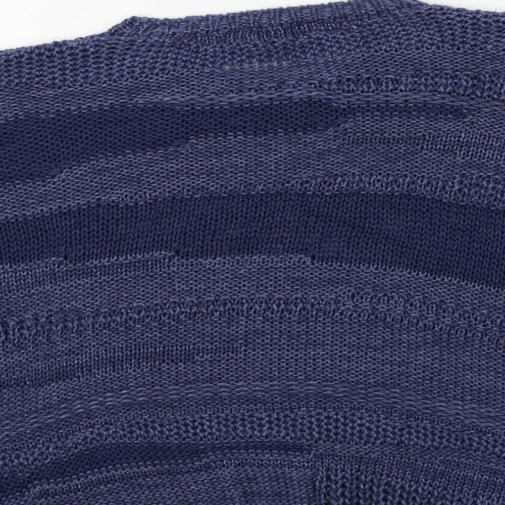 Dorothy Perkins Womens Blue Striped Pullover Jumper Size 14