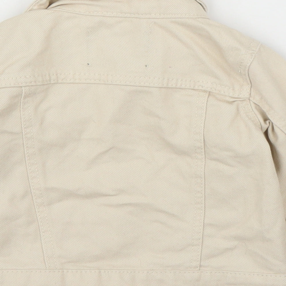 Primark Girls Beige Denim Jacket Size 6-9 Months