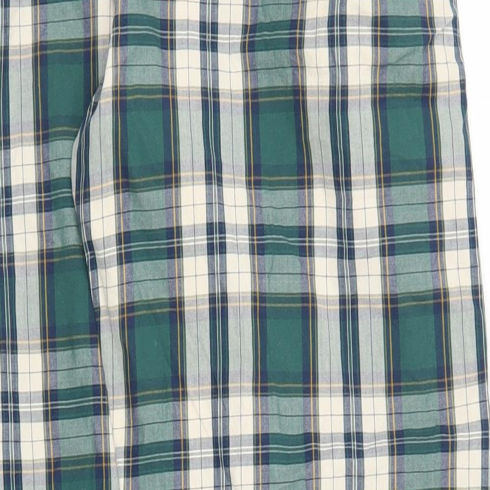 NEXT Mens Green Plaid Pyjama Pants Size L
