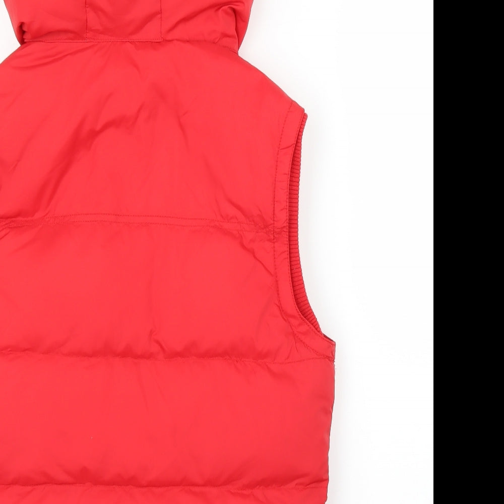 Jack Wills Womens Red Gilet Jacket Size 12
