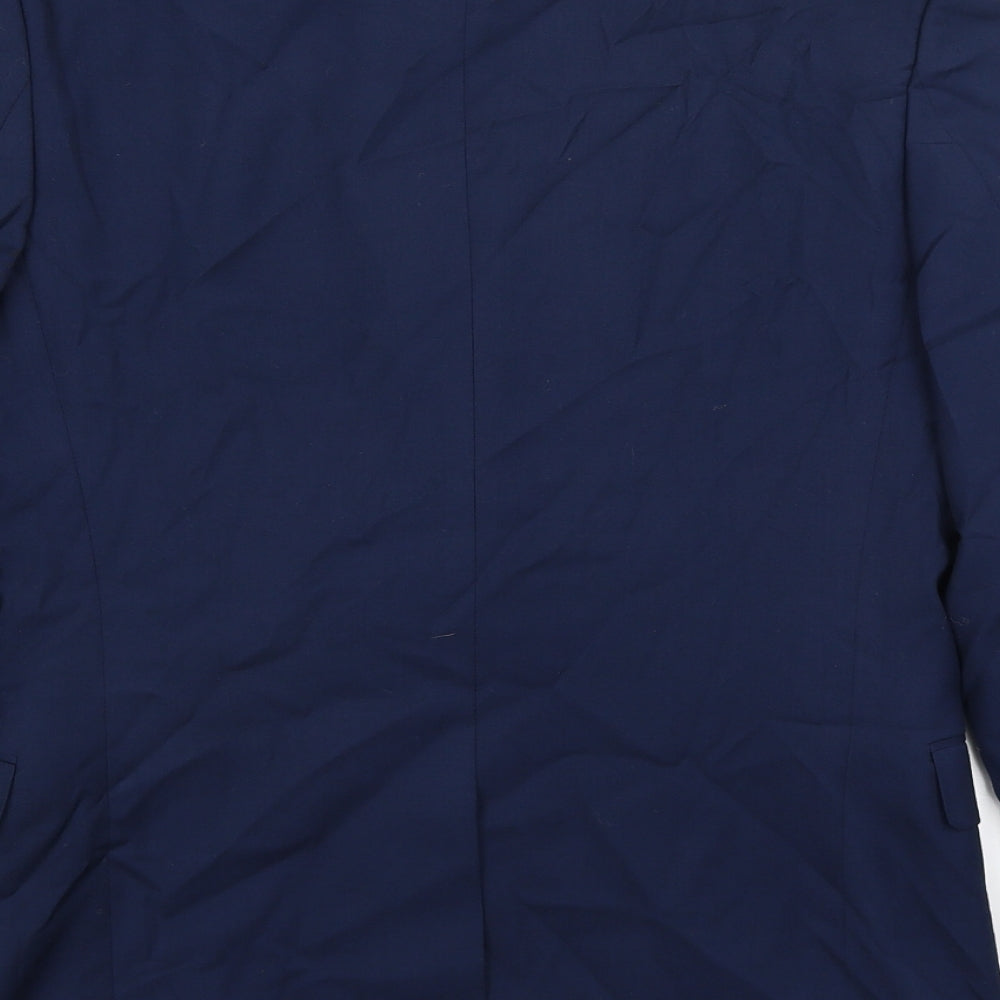 Cedar Wood State Mens Blue Jacket Blazer Size S