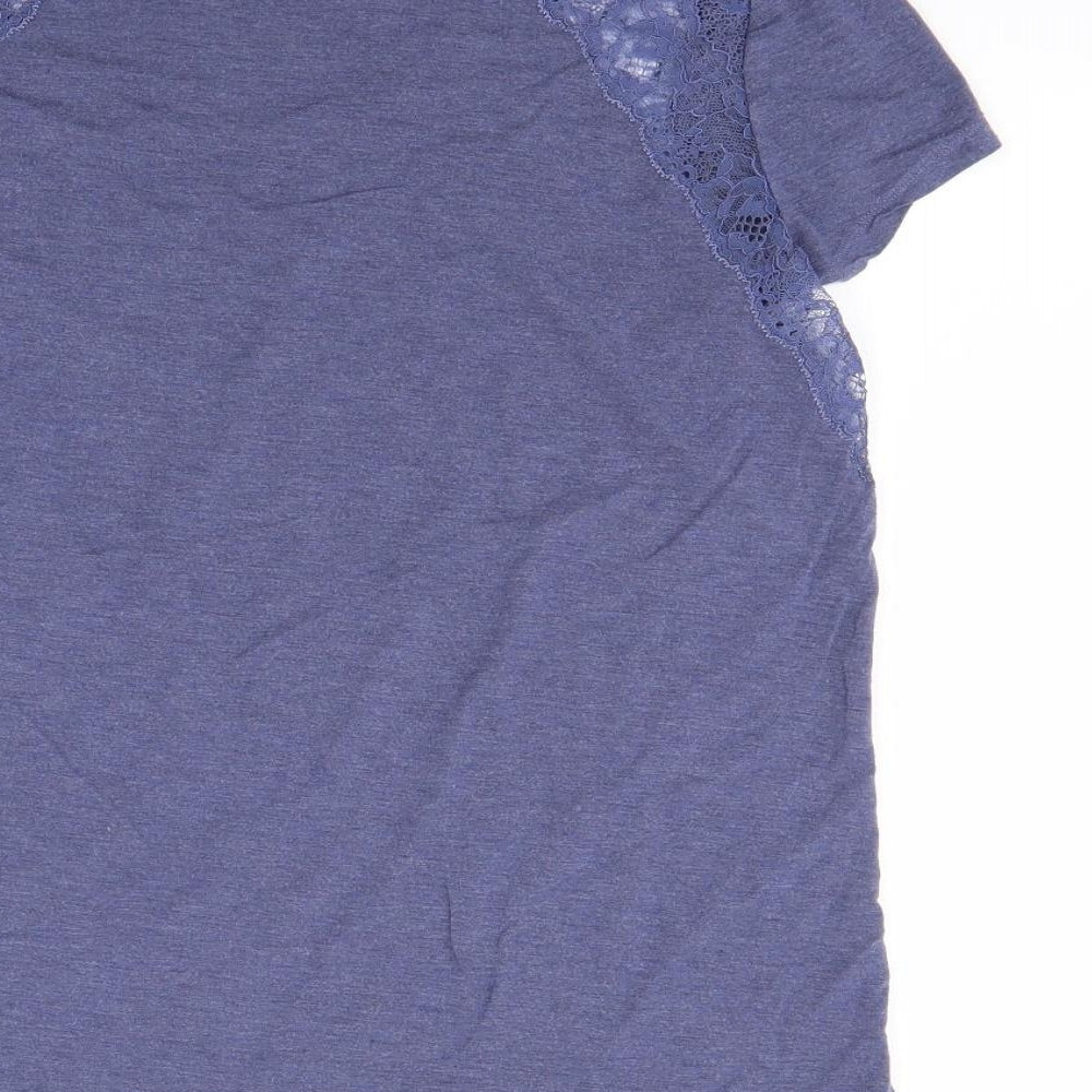 Autograph Womens Blue Basic T-Shirt Size 14
