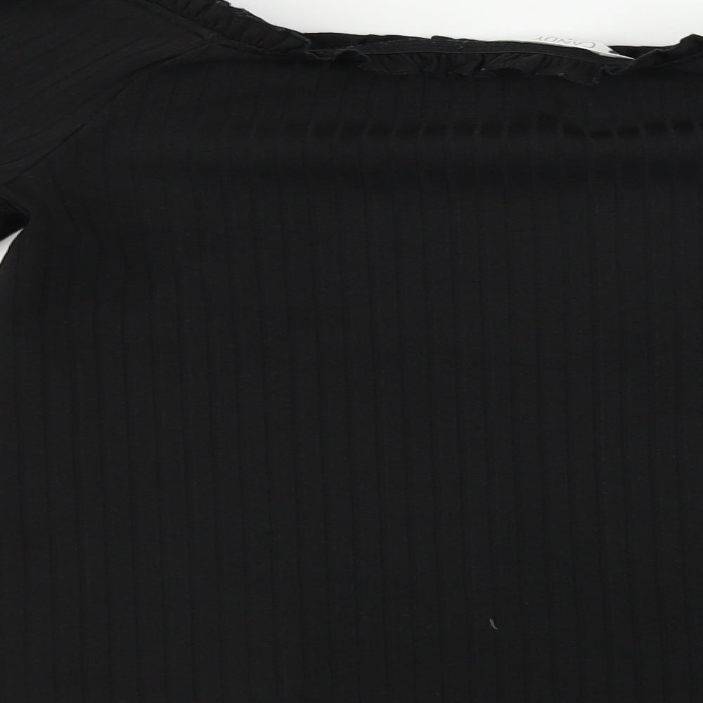 Candy Girls Black Basic T-Shirt Size 14 Years