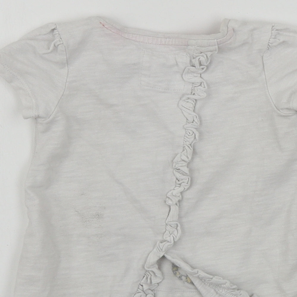 TU Boys White Basic T-Shirt Size 2-3 Years