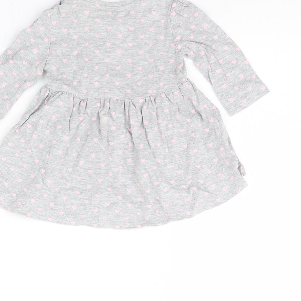 Early Days Girls Grey Spotted Basic Blouse Size 0-3 Months