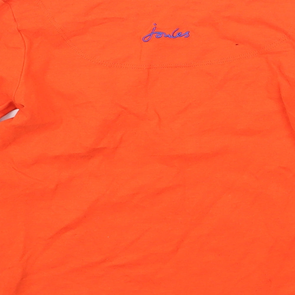 Joules Boys Orange Basic T-Shirt Size 4 Years