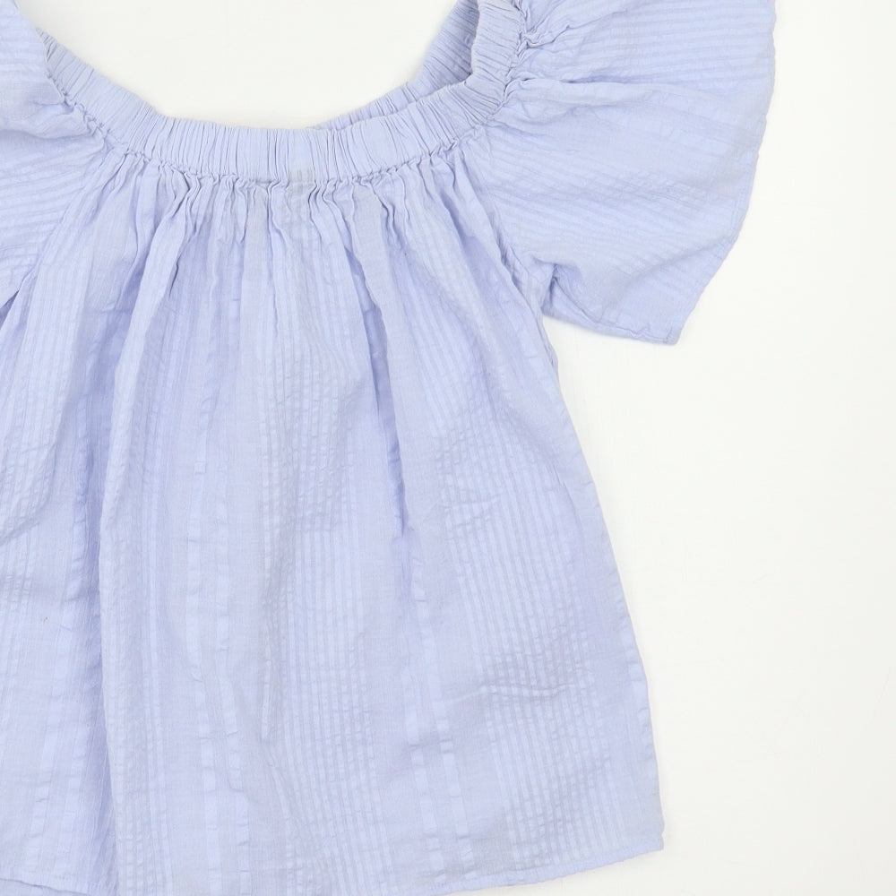 New Look Womens Blue Basic Blouse Size 6