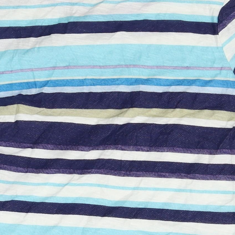 Zara Boys Blue Striped Basic T-Shirt Size 12-18 Months