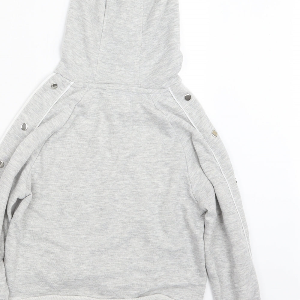 Active Girls Grey Pullover Hoodie Size 11-12 Years