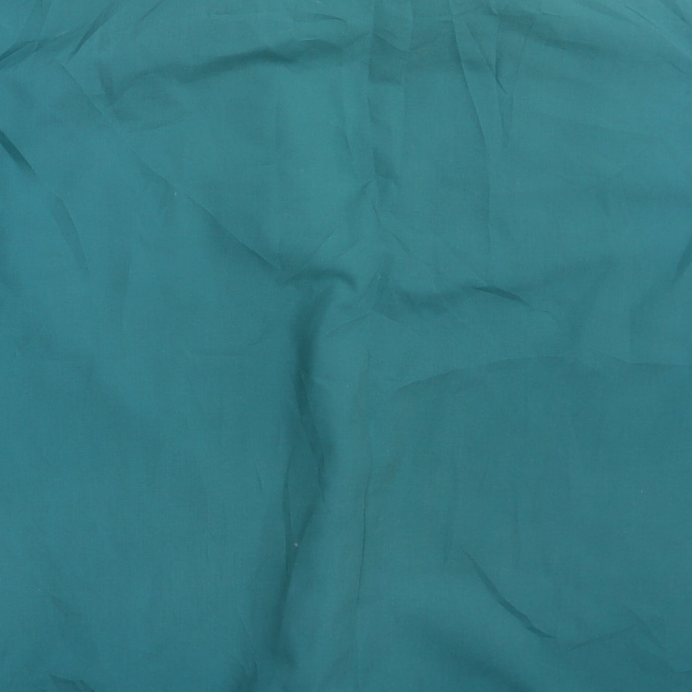 M&S Mens Green Button-Up Size 17