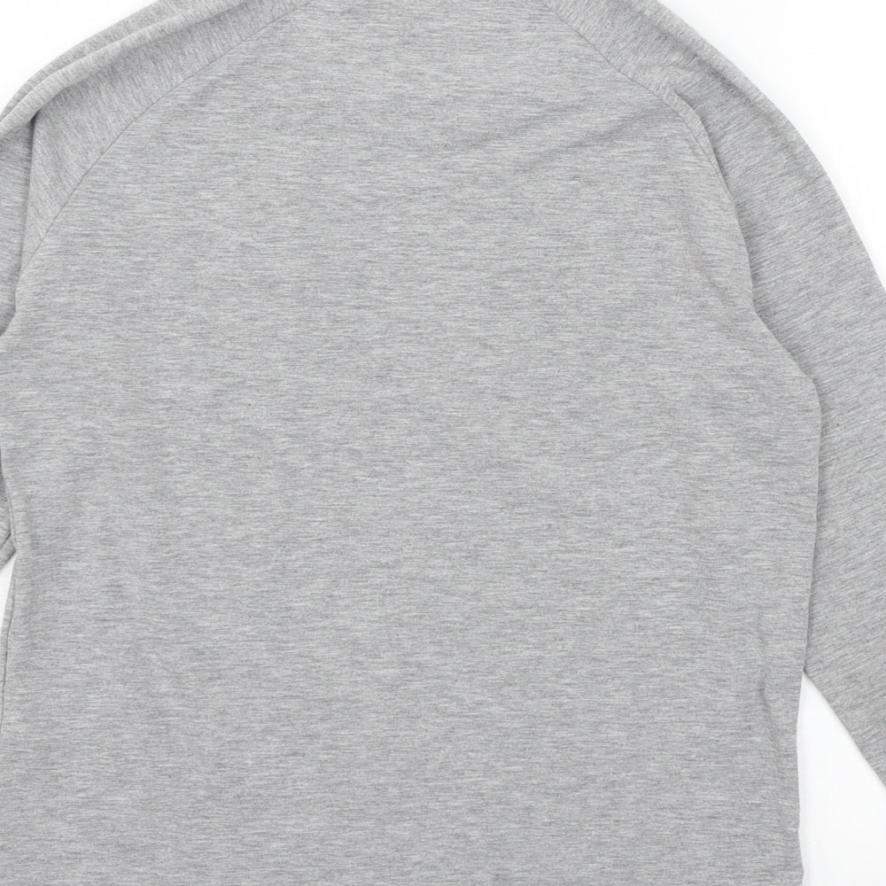 Illusive Boys Grey Jersey Basic T-Shirt Size 11-12 Years
