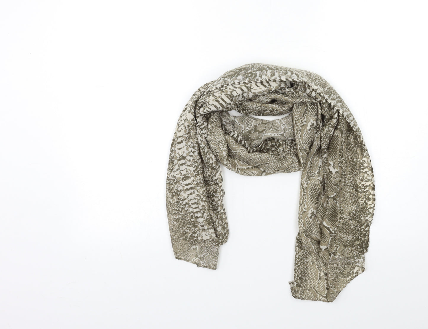 Preworn Womens Grey Animal Print Scarf