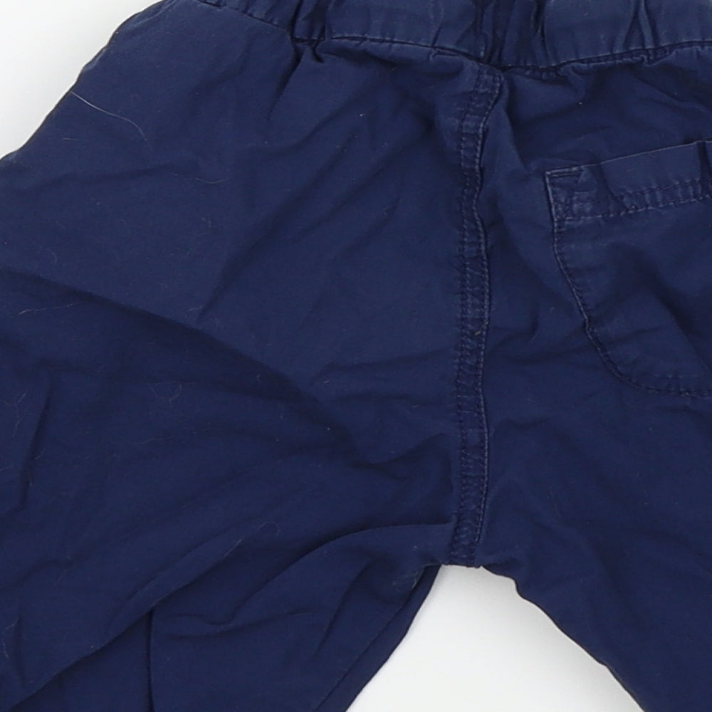 H&M Boys Blue Colourblock Bermuda Shorts Size 6 Years