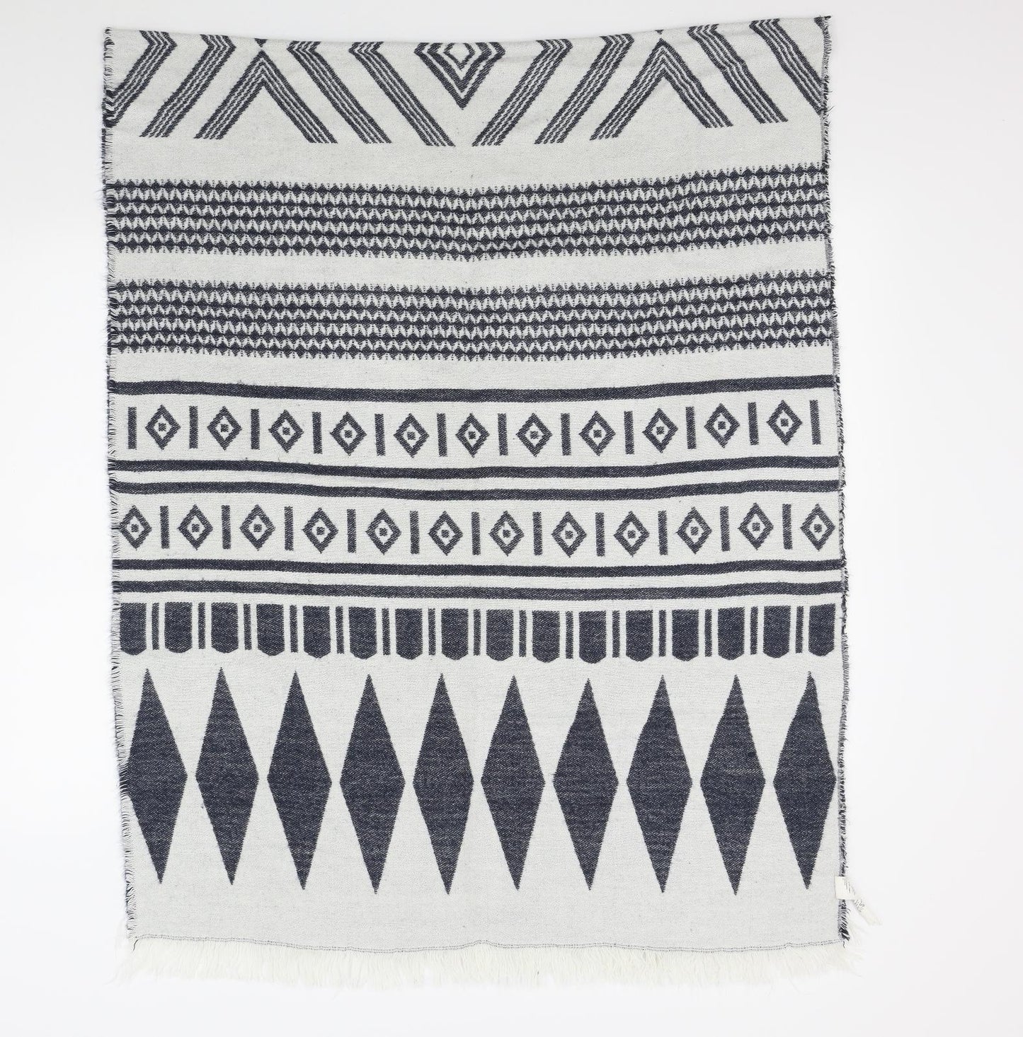 F&F Womens Blue Geometric Scarf