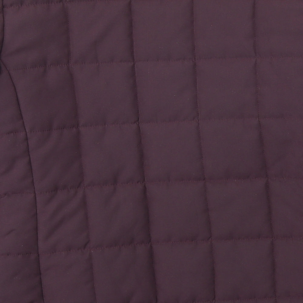 M&S Womens Purple Jacket Coat Size 12