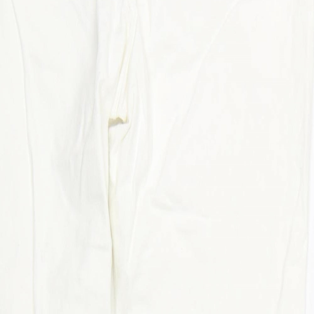 George Womens White Denim Straight Jeans Size 10 L28 in
