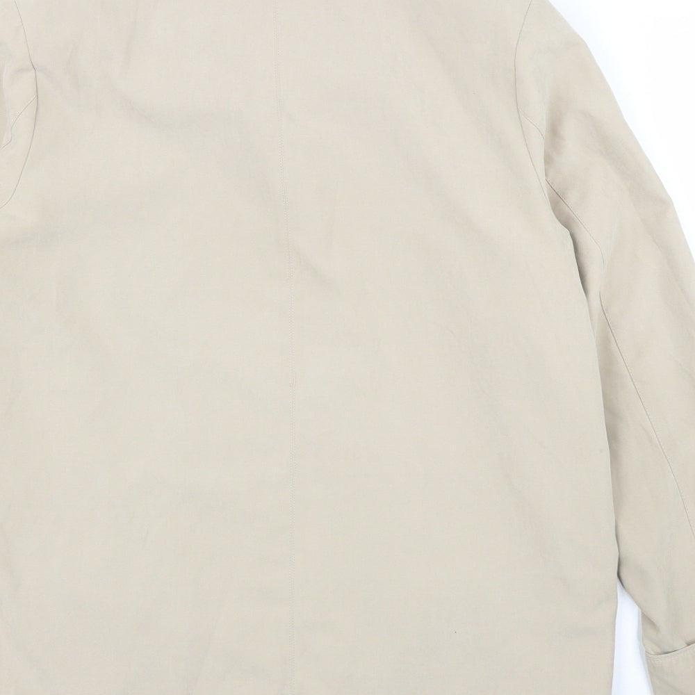 Finesse Womens Beige Overcoat Coat Size 10