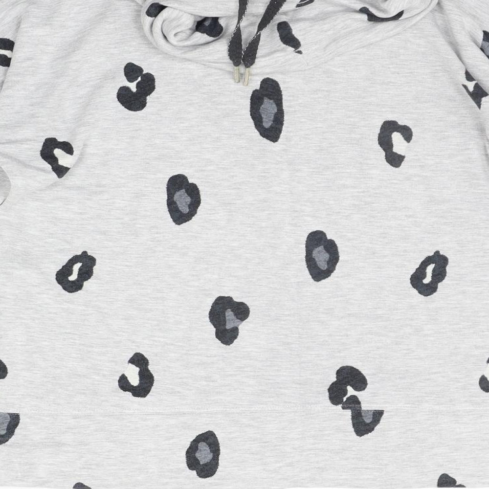 Marks and Spencer Womens Grey Polka Dot Pullover Jumper Size 10