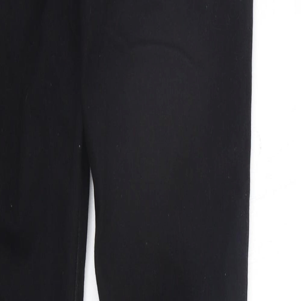 deniem co Womens Black Straight Jeans Size 12 L28 in