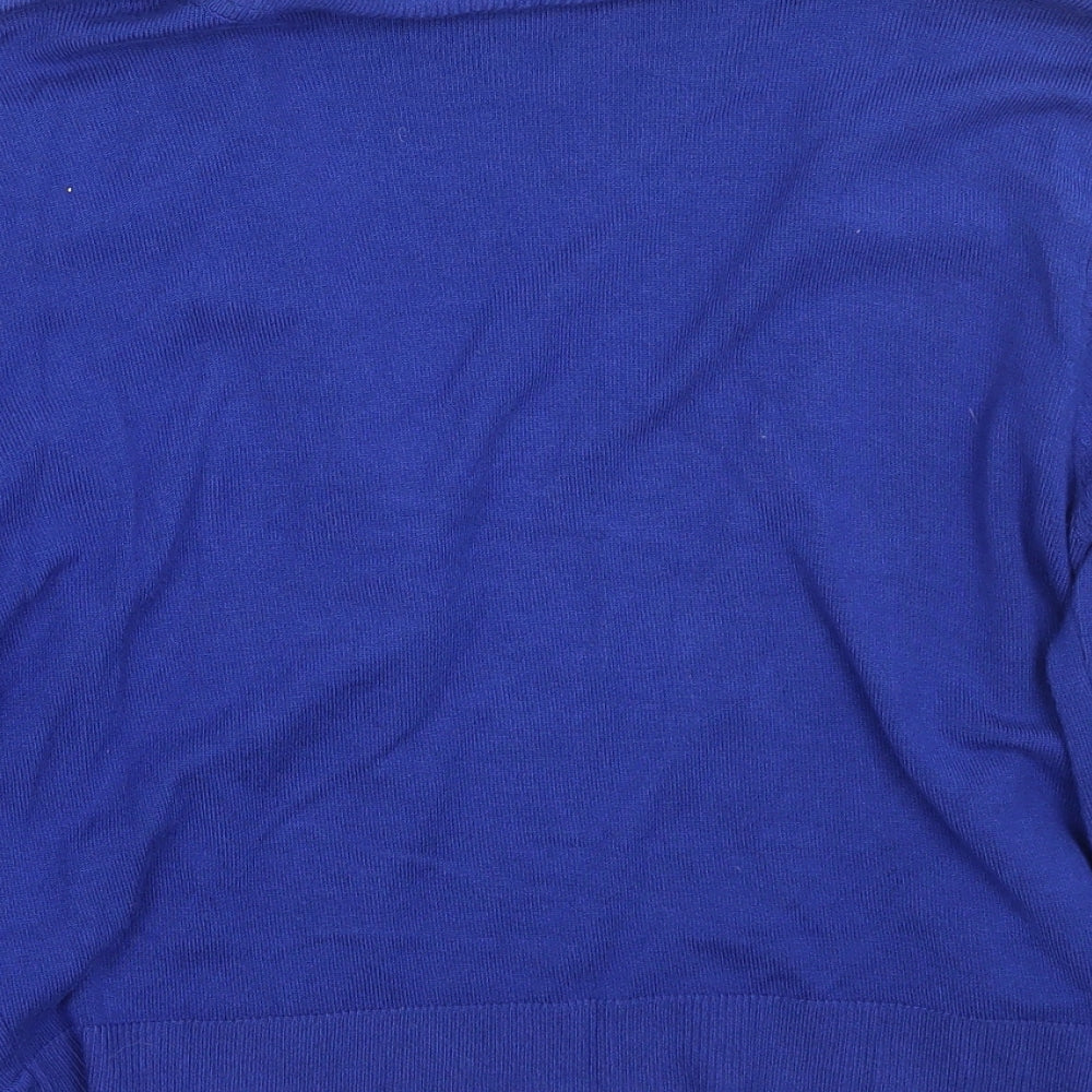 Klass Womens Blue Cardigan Jumper Size S