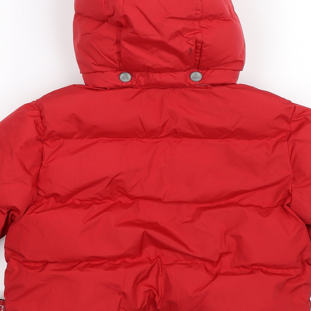 Red Sound Boys Red Parka Jacket Size 2 Years