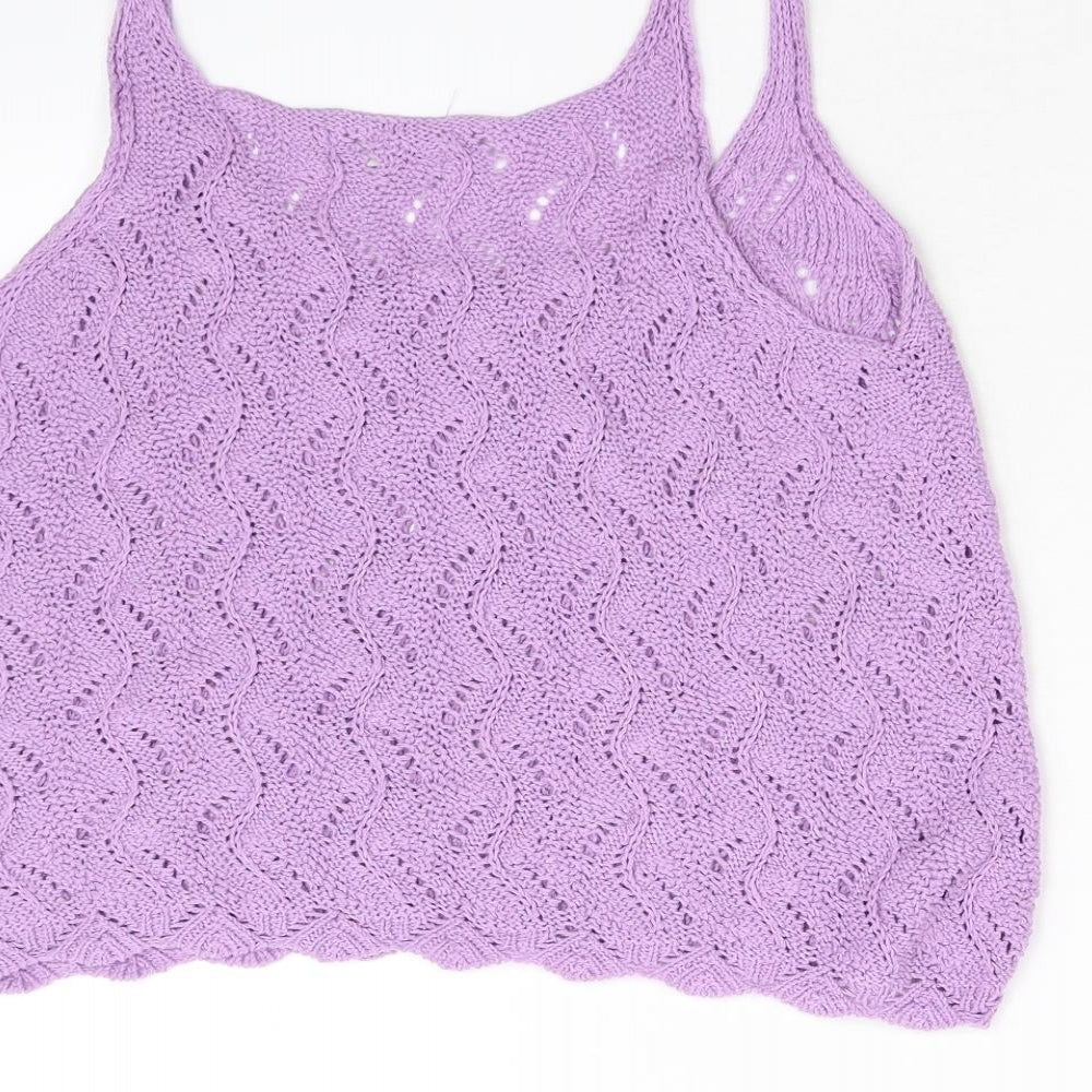 Stradivarius Womens Purple Basic Tank Size M