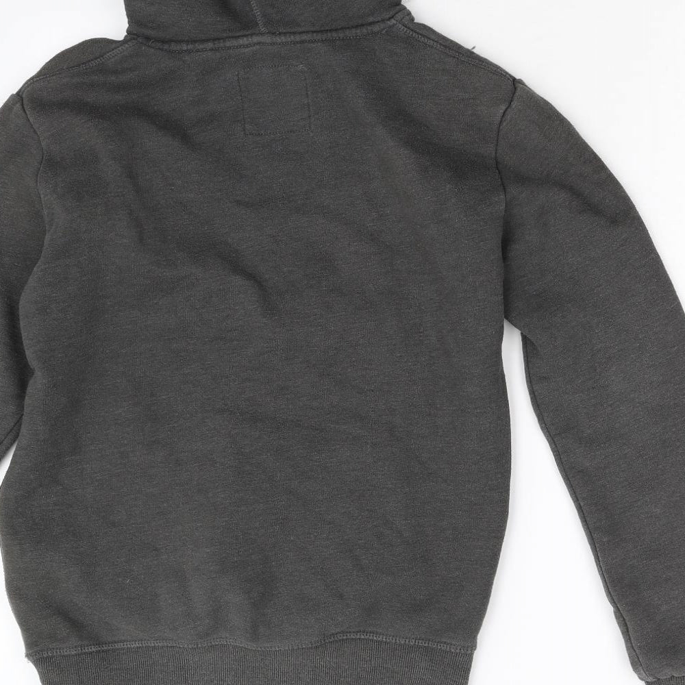 Superdry Mens Grey Pullover Hoodie Size XS