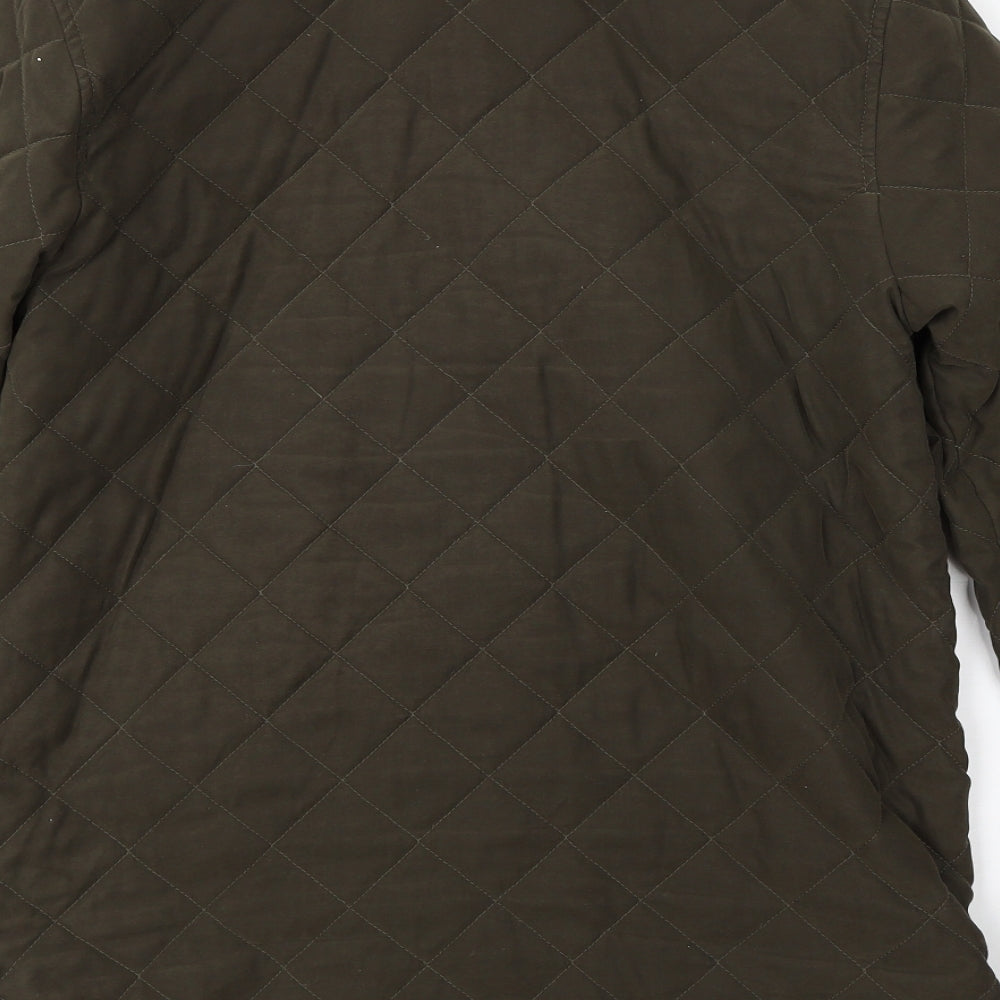 Marks & Spencer Womens Green Overcoat Coat Size 10