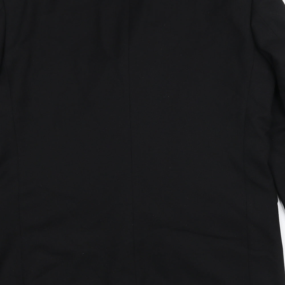REMUS Mens Black Jacket Suit Jacket Size 38