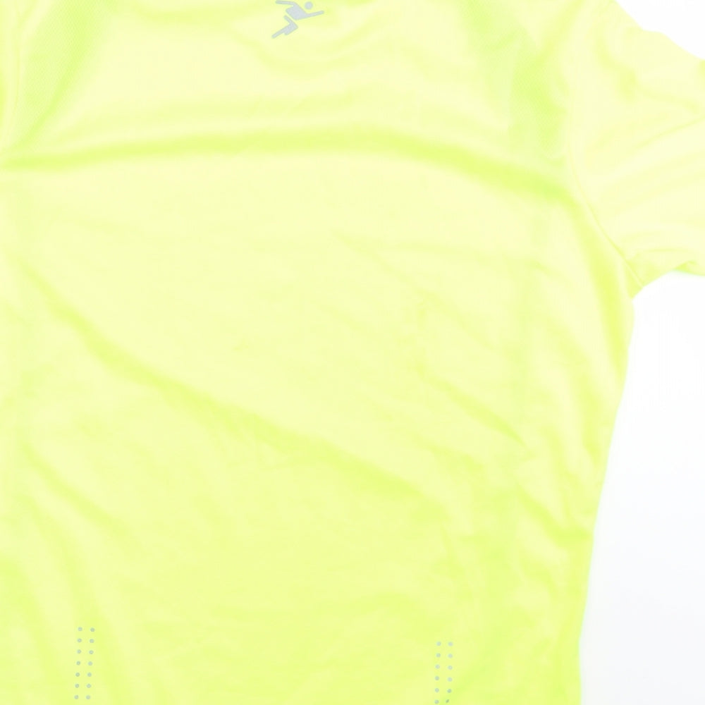 Precision Training Mens Yellow Basic T-Shirt Size S
