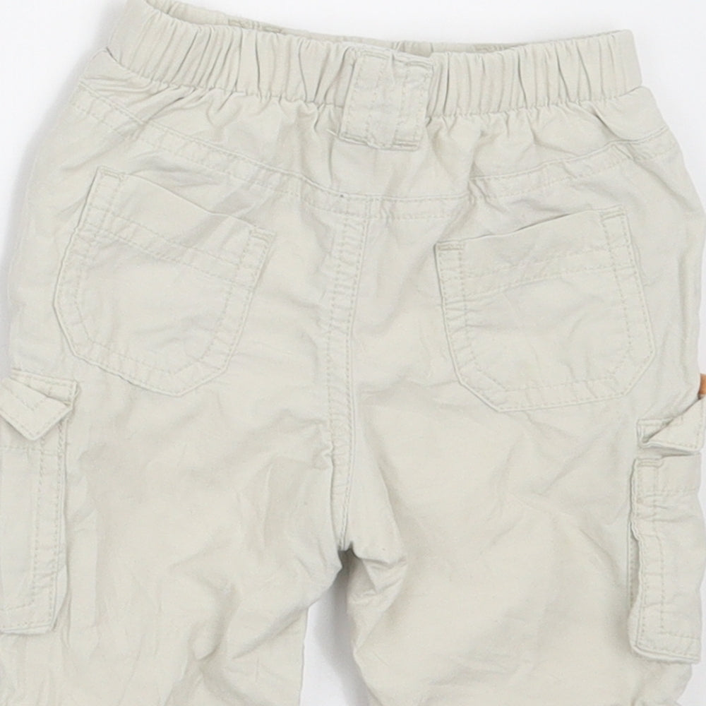 NEXT Boys Beige Cropped Trousers Size Newborn - SHORT