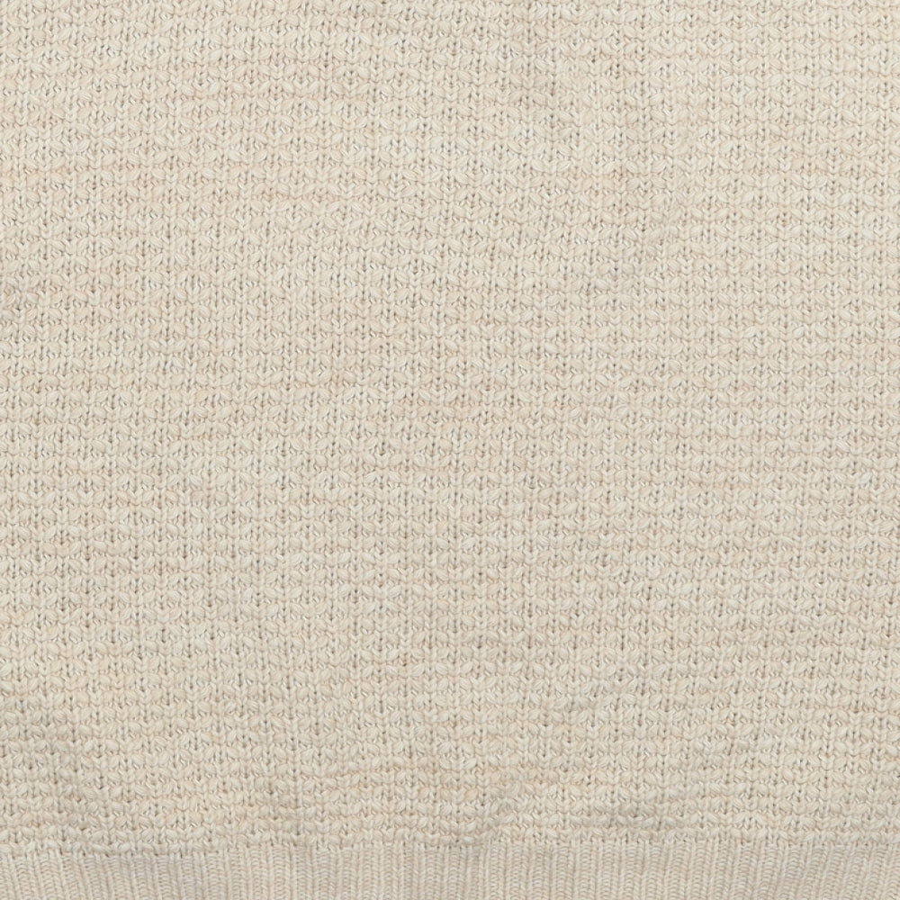 Marks and Spencer Womens Beige Knit Pullover Jumper Size 14