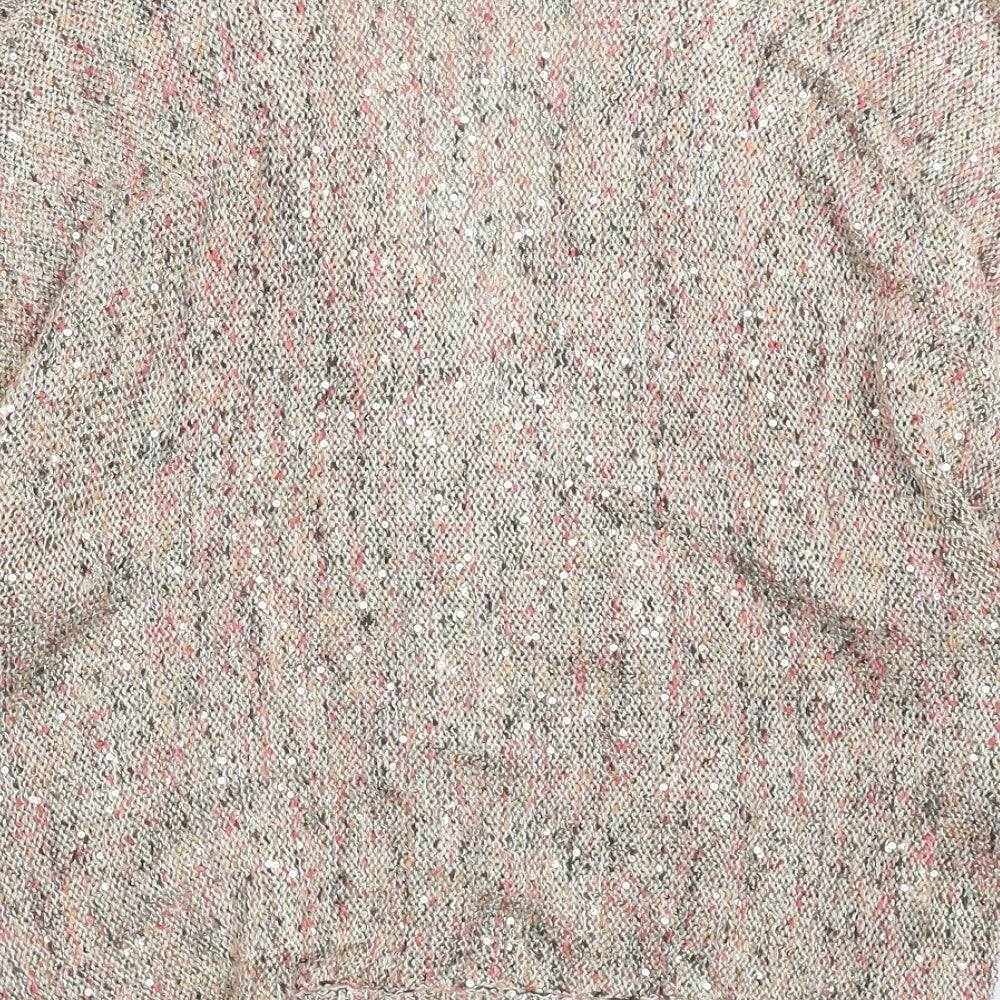 David Emanuel Womens Multicoloured Knit Cardigan Jumper Size M