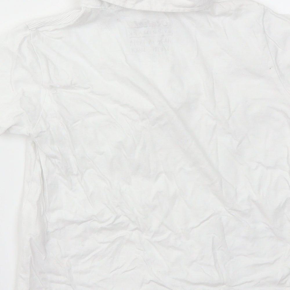 Primark Boys White Basic T-Shirt Size 5-6 Years