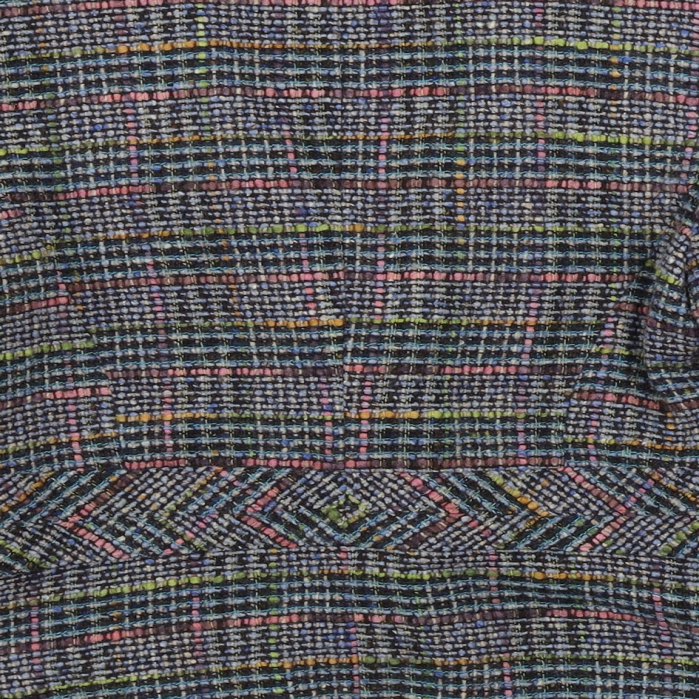 River Island Womens Grey Check Jacket Blazer Size 14