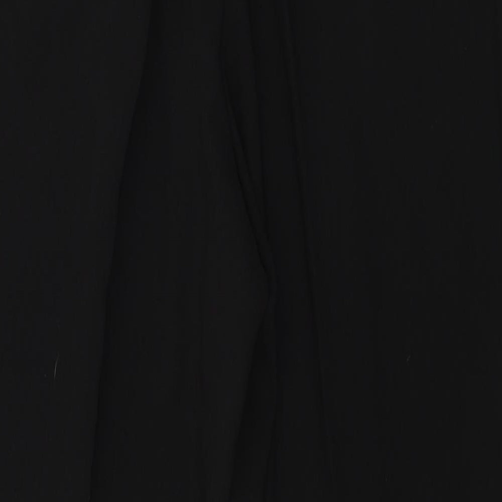 Preworn Womens Black Trousers Size L L24 in