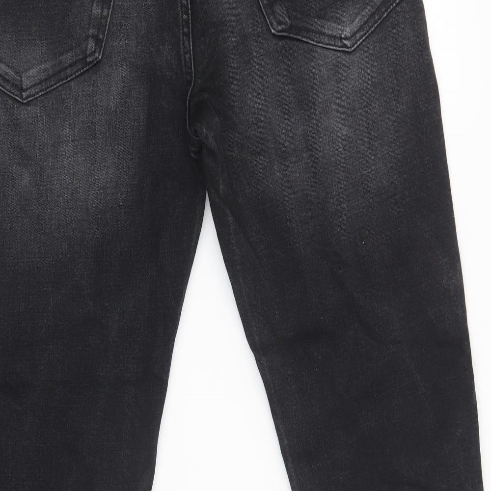 Marks and Spencer Womens Black Straight Jeans Size 32 L31 in