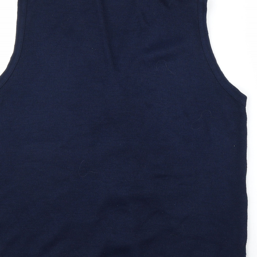 Prauna Womens Blue Vest Jumper Size M