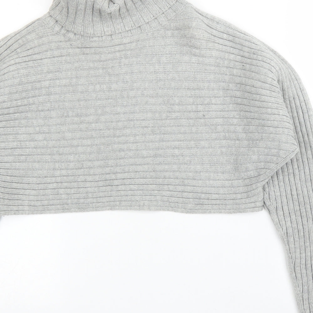 New Look Womens Grey Pullover Jumper Size S