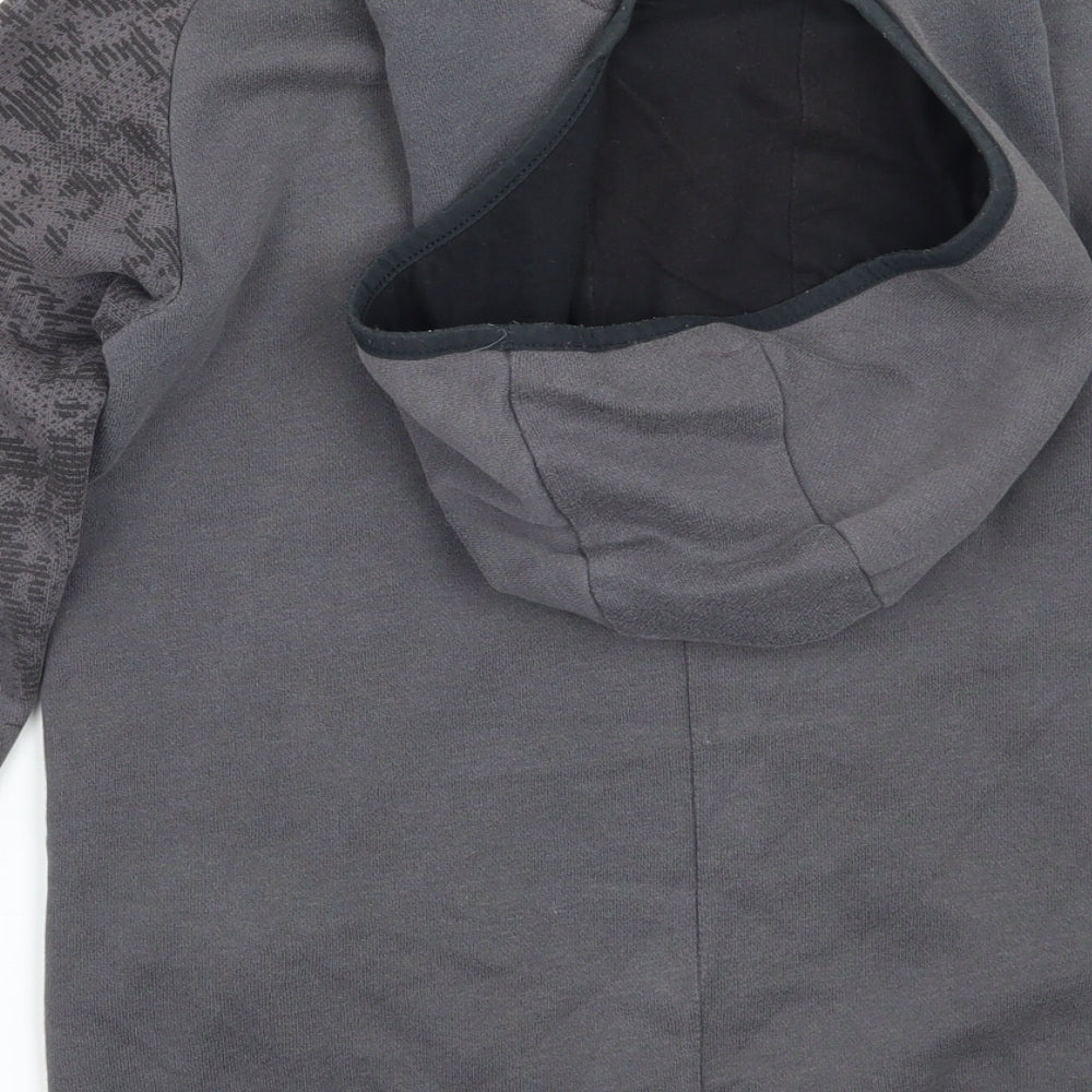 DECATHLON Girls Grey Pullover Hoodie Size 10 Years