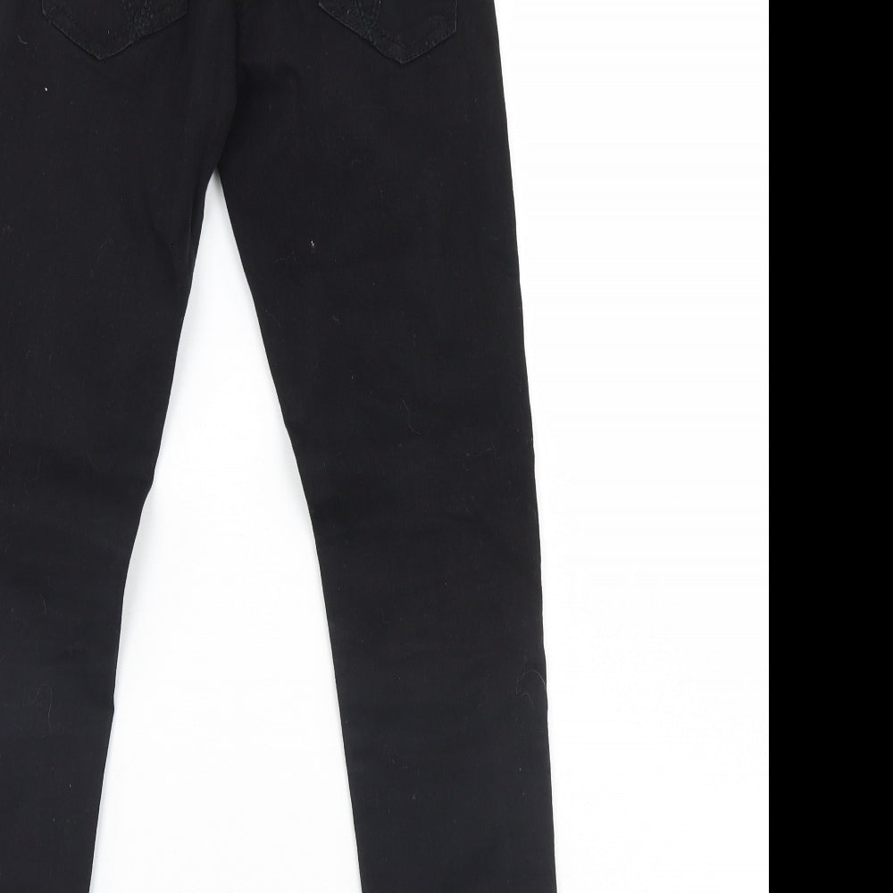 Cherokee Girls Black Denim Straight Jeans Size 10-11 Years