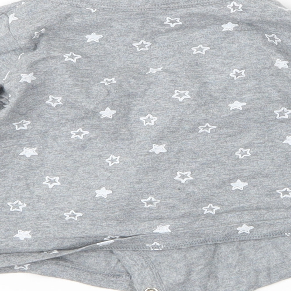 M&S Baby Grey Spotted Basic T-Shirt Size 3-6 Months