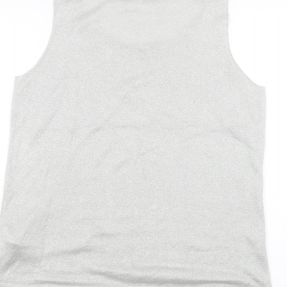 Marks and Spencer Womens Grey Basic T-Shirt Size 12