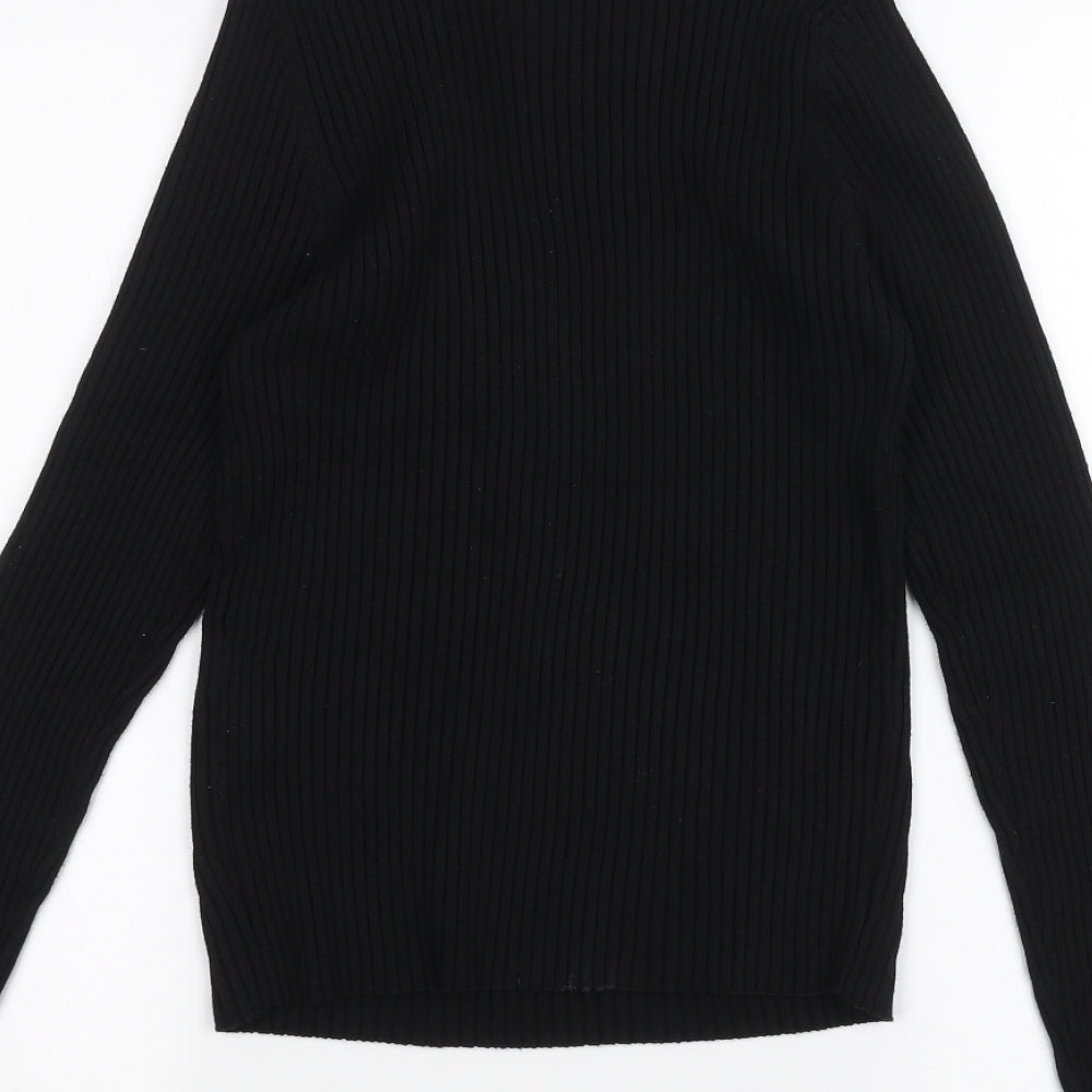 New Look Womens Black Basic T-Shirt Size M
