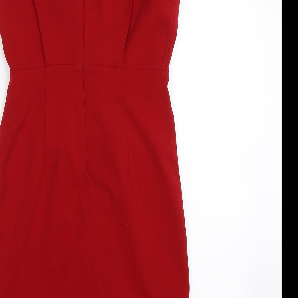 FOREVER 21 Womens Red Pencil Dress Size S