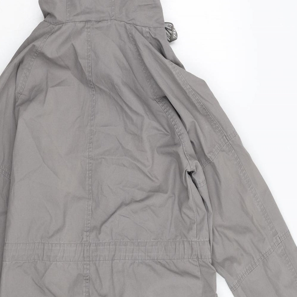 Golddigga Womens Grey Overcoat Coat Size M
