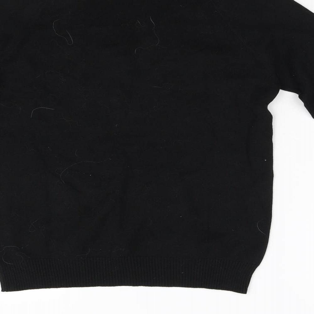 Preworn Womens Black Knit Pullover Jumper Size M