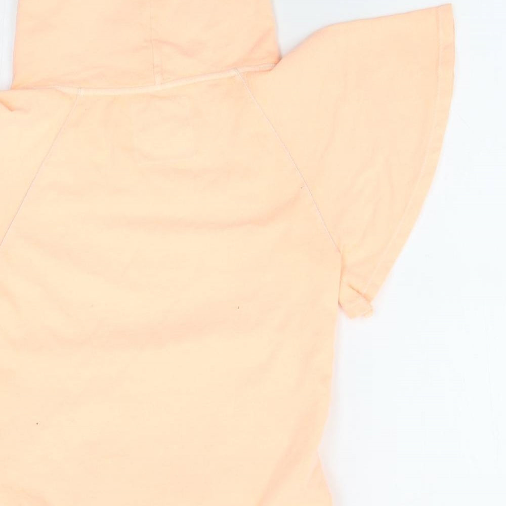 River Island Womens Orange Pullover Hoodie Size 8
