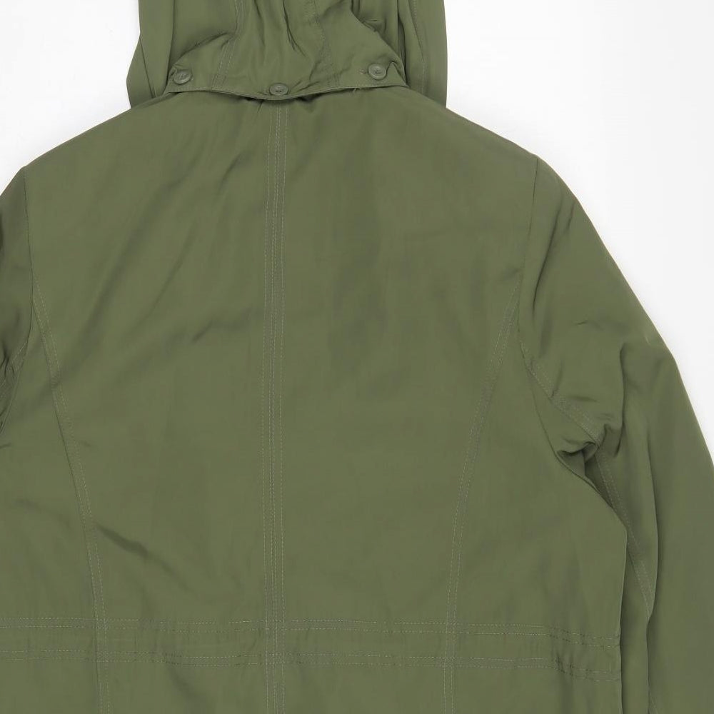 Isle Womens Green Anorak Coat Size 16